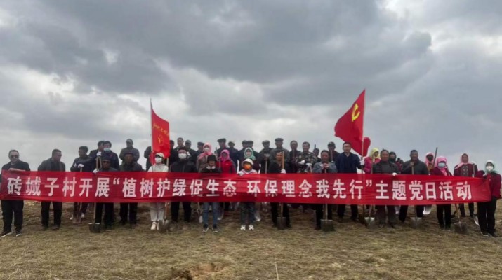 爭當綠色使者、生態(tài)先鋒 ——集團駐村工作隊組織幫扶村開展義務植樹主題黨日活動